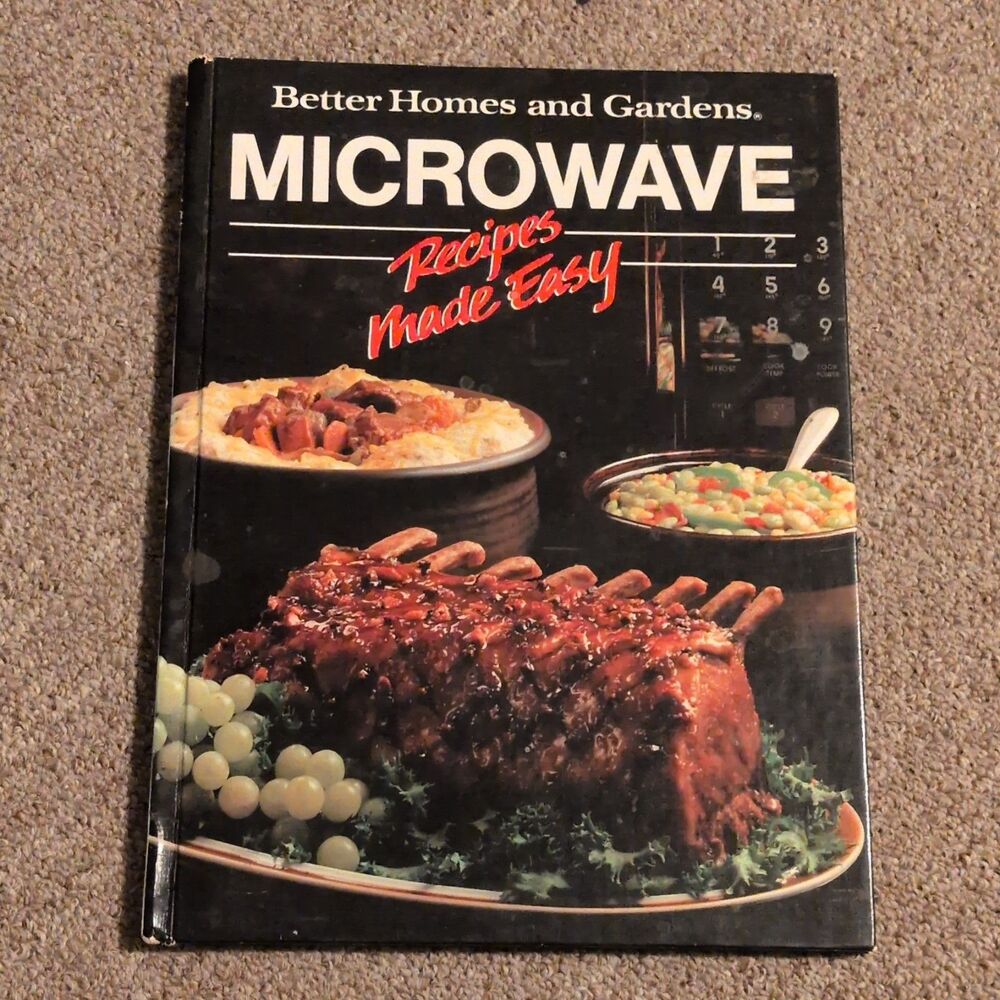 Vintage 1985 Better Homes & Gardens Microwave Recipes Cookbook Cook Book